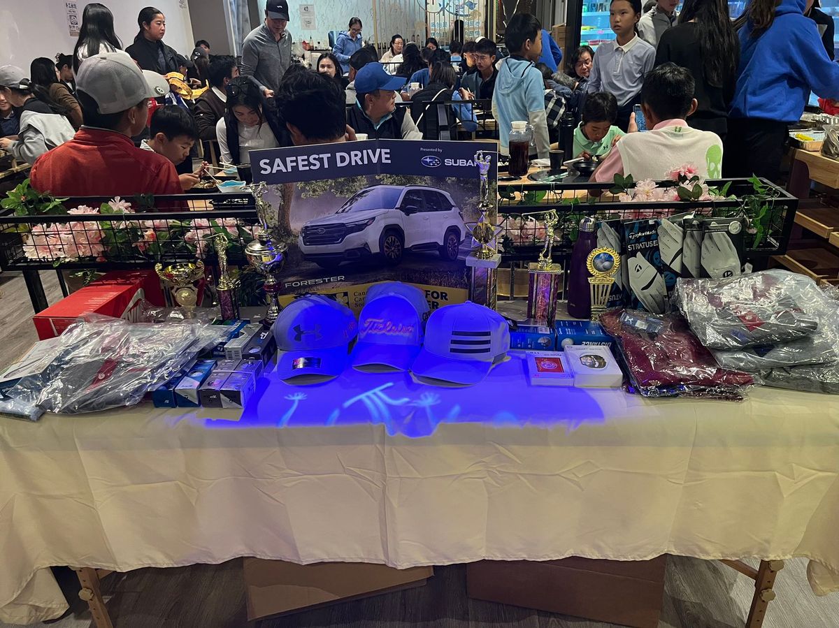 Prize table at the 2025 TTGA Junior Tournament